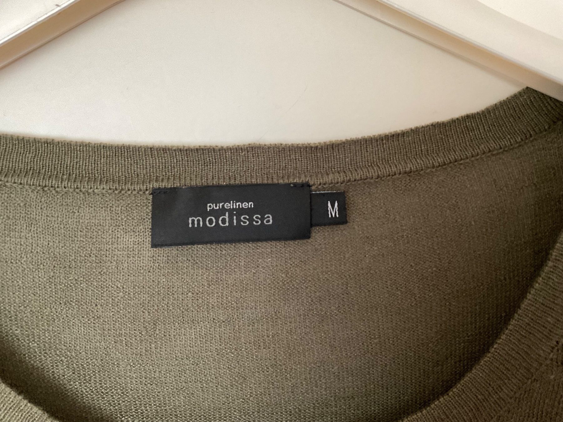 Maglioni & Felpe: Modissa 100% Leinen Pullover Gr M grün-Olive neuwertig – Usato da Urdorf venduto da alda02 2