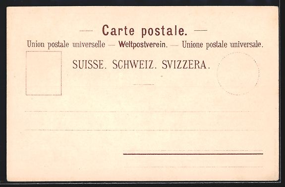 Cartoline postali: Litho Riggisberg, Ortspartie, Gurnigel – Usato da Berlin venduto da bartko-reher 1