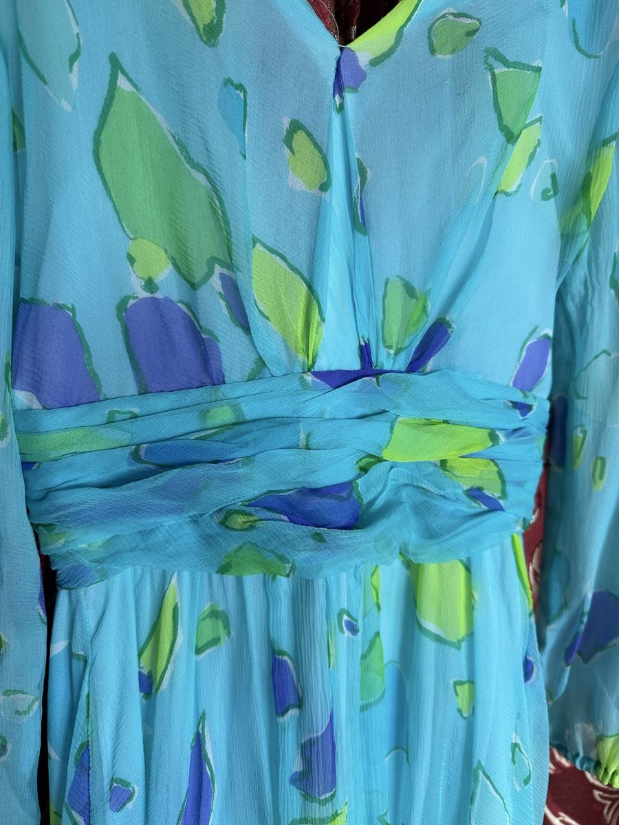 Kleider: Designer Sommer Kleid, handgenäht, S, türkis – Gebraucht aus Zollikon von into-the-west 1