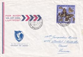 Flugbrief Paris - Genève 28.3.77