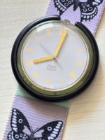 Swatch POP Uhr mit Schmetterlingsarmband funktionsfähig 