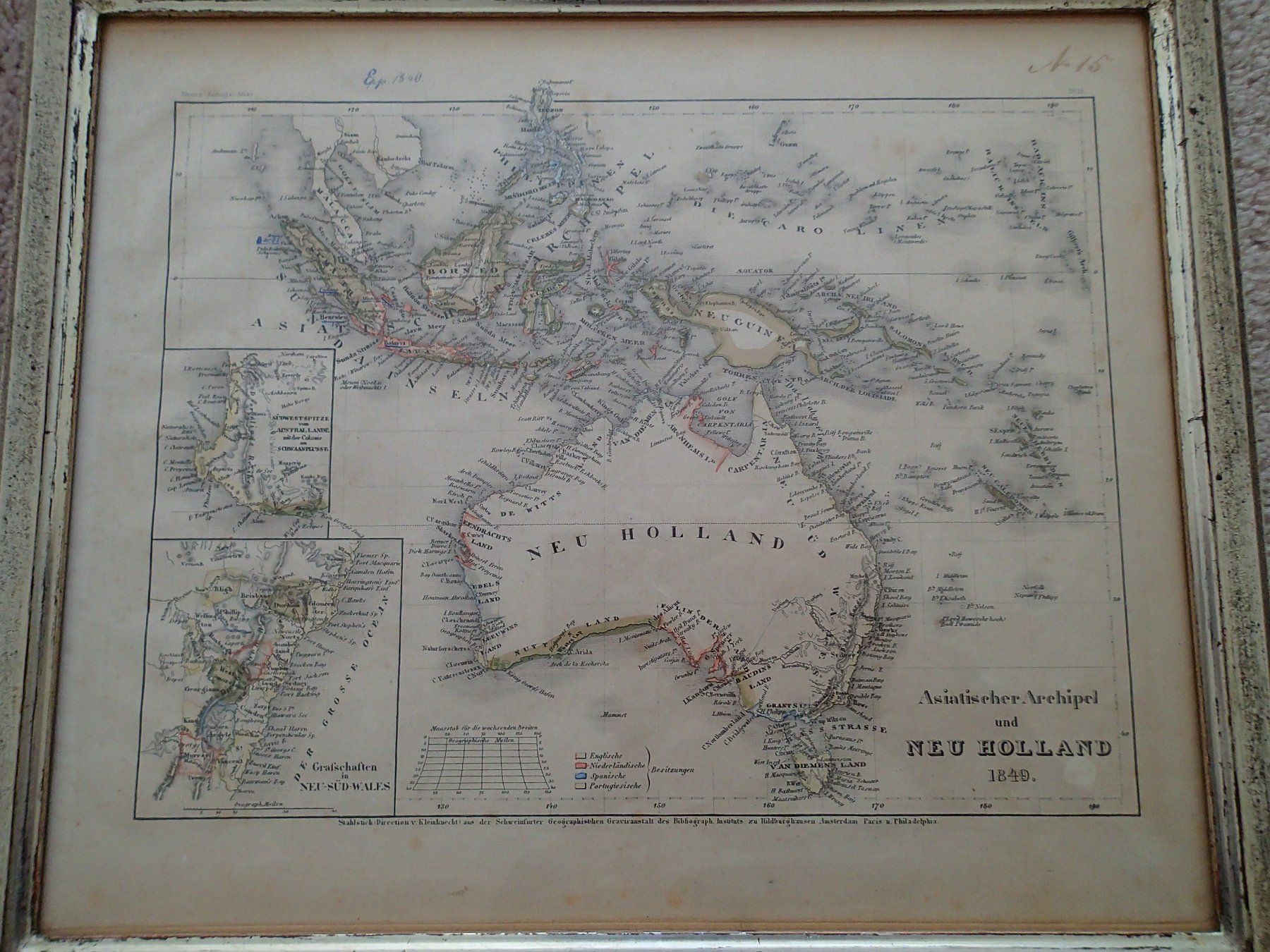Cartine & Atlanti: Australien / NEU HOLLAND 1849 – Usato da Allschwil venduto da Salus17 1