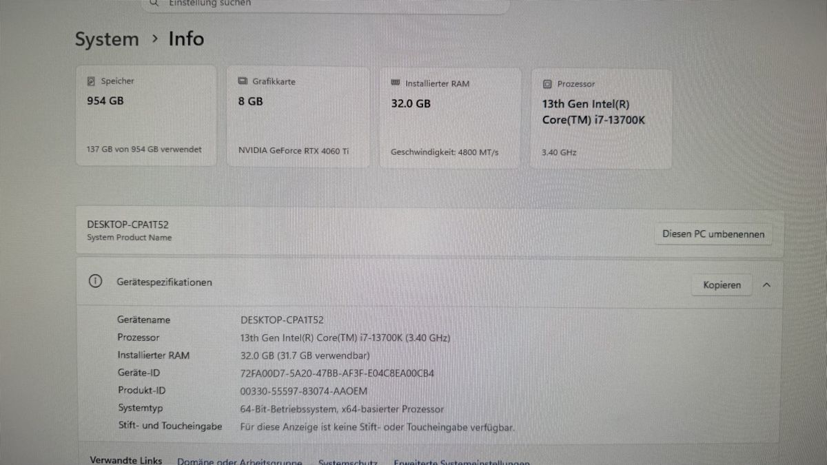 PC: Gaming PC 32 GB RAM DDR5 – Usato da Berikon venduto da Peter_Graf_d1 1