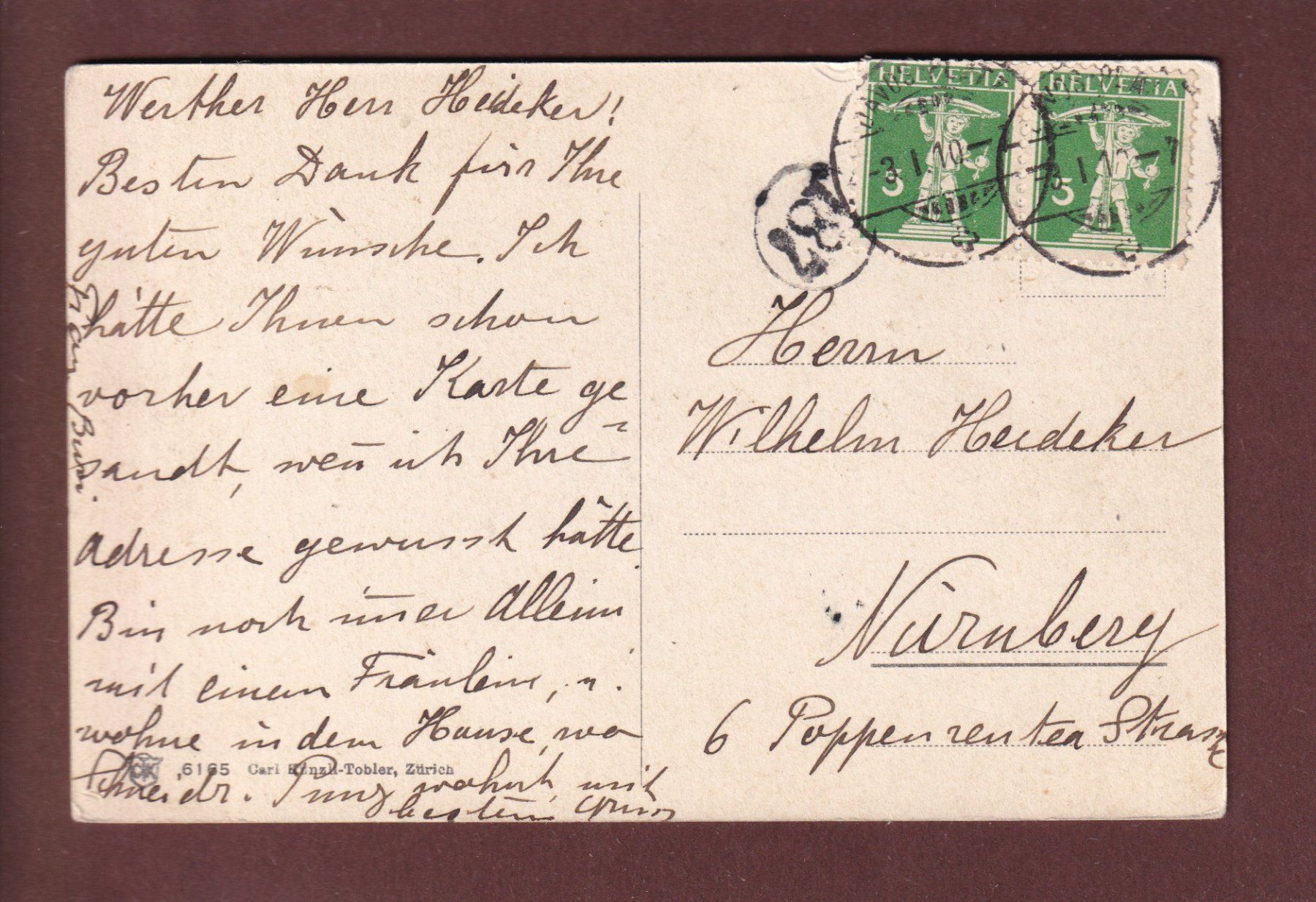 Ansichtskarten: DAVOS-PLATZ - 1910 – Gebraucht aus Pully von nicecards 1