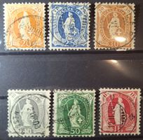 Stehende Helvetia 94A - 99A Kat. 238.-