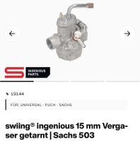 15mm Vergasser swing