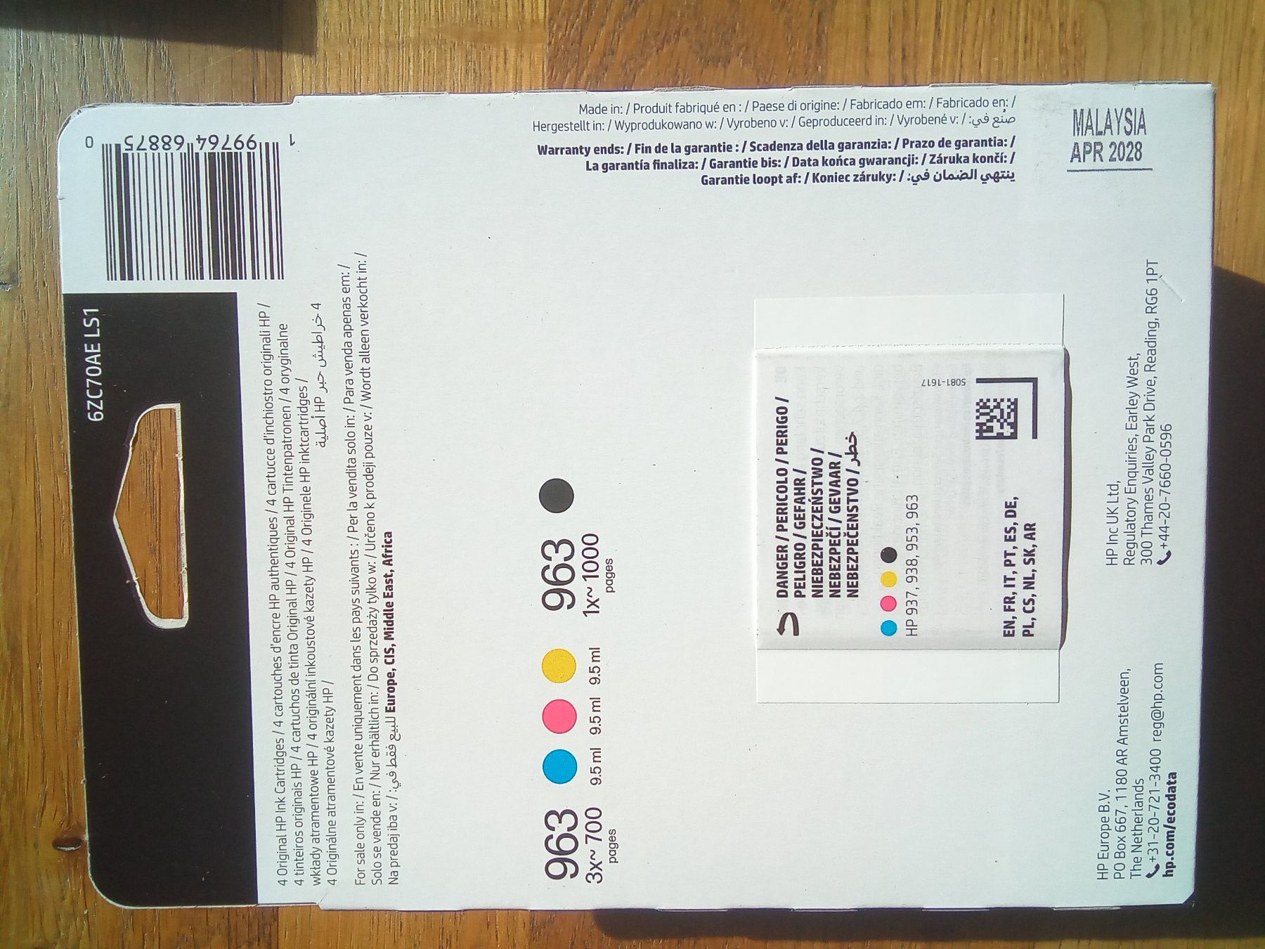 Hewlett Packard Cartucce per stampanti & toner: 2 X HP 963 - MULTIPACK - ORIGINALVERPACKT – Nuovo e nell'imballaggio originale da Münchenbuchsee venduto da mar_wrh7 2