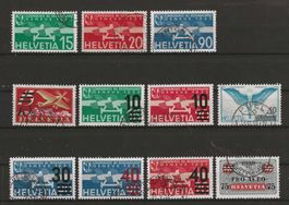 1932-38 : Flugpost Ausgaben F16 - F26 : KP 275.--