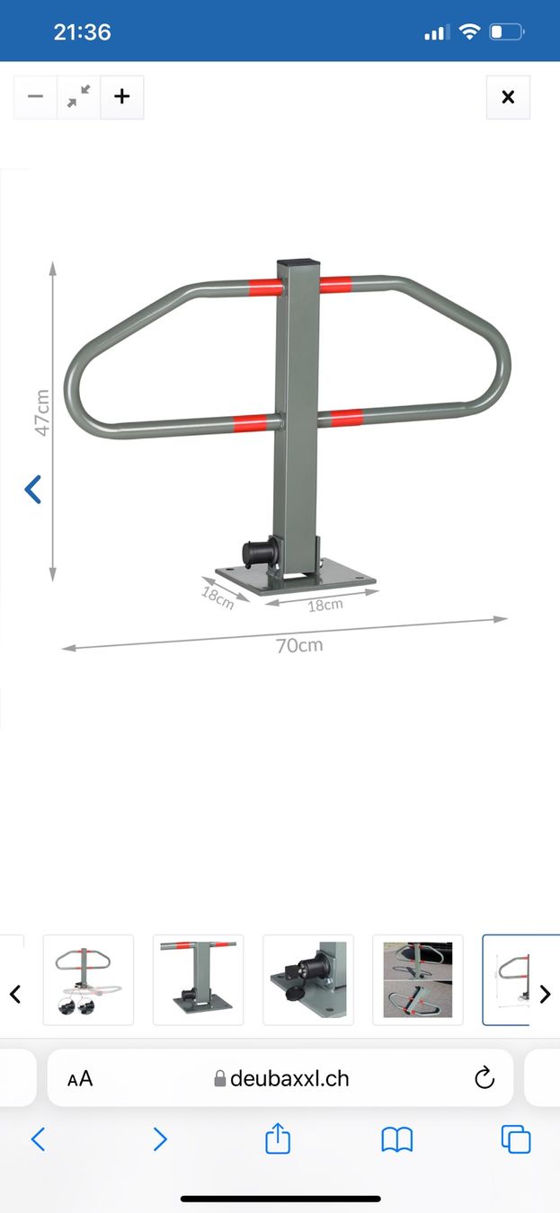Altro in Decorazioni & Accessori: Parkplatzsperre Bogen inkl. Schlüssel mit Standsockel – Nuovo (secondo la descrizione) da Rothenburg venduto da Gabrovo 5