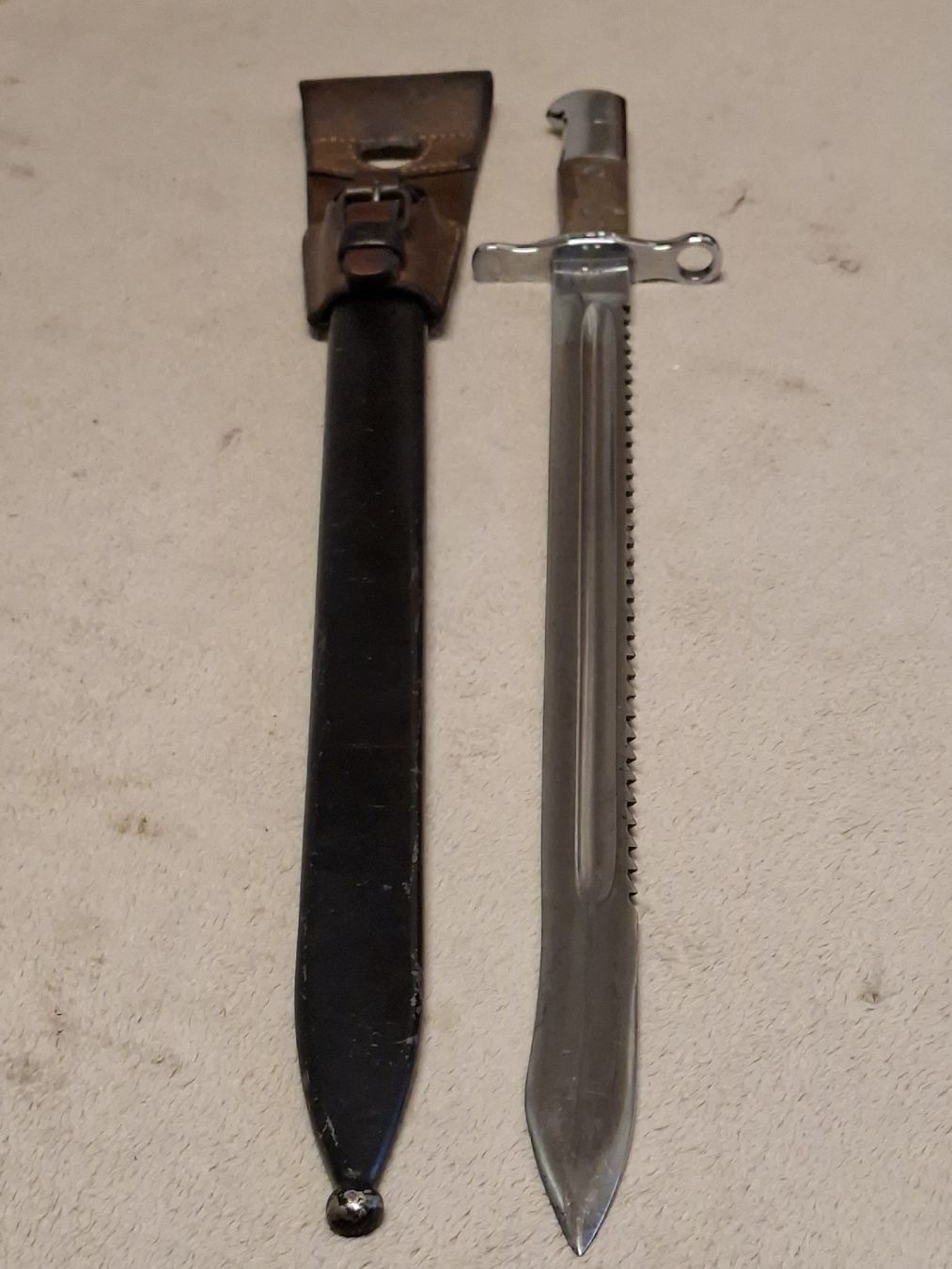Schweizer Armee Armi bianche: Säbelbajonett M1914 mit Stahlscheide – Usato da Neuenkirch venduto da STMK21 4