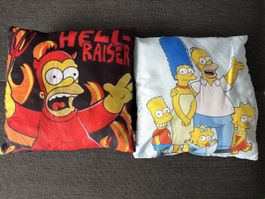 2x The Simpsons Kissen 40x40 cm 