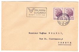 Lettre de Lugano BPA A394 pour Genève le 3.X.46