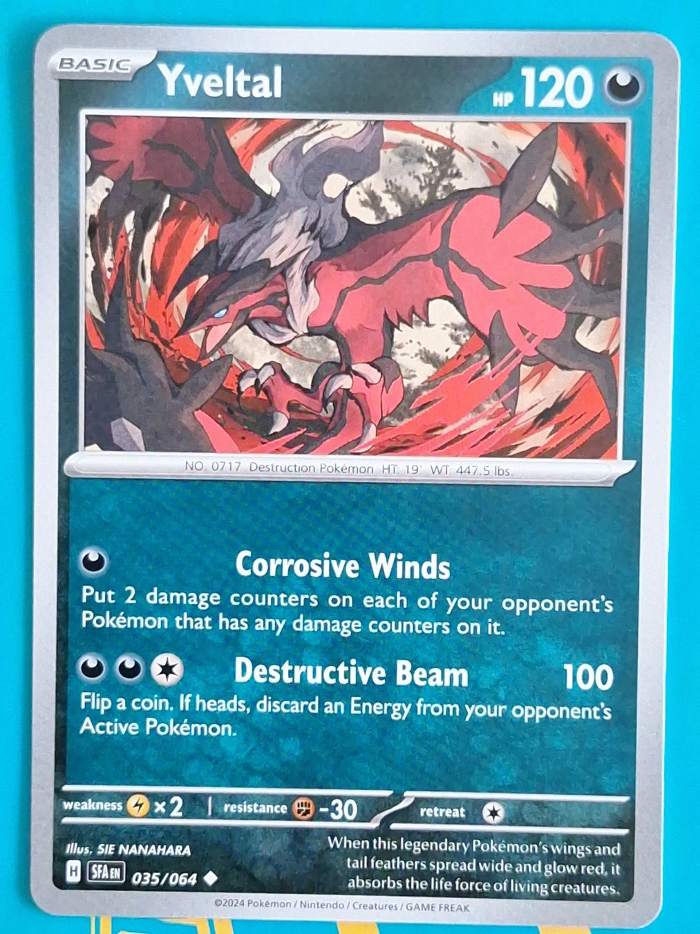 Pokémon Sammelbilder & Trading cards: Yveltal - Pokemon Shrouded Fable - #7 – Gebraucht aus Altstätten SG von GGsGameshop