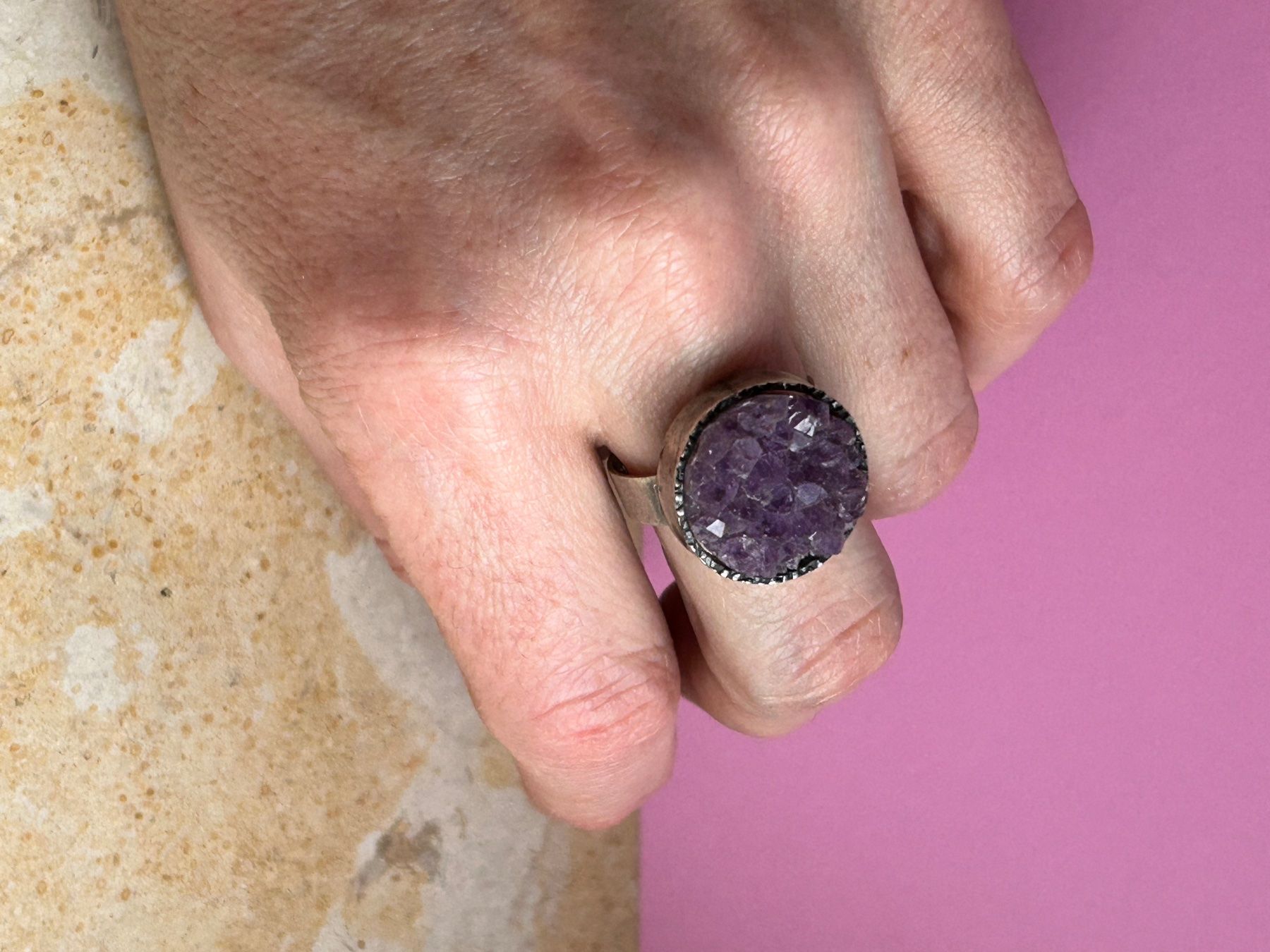 Anelli: Silberring Amethyst Spitzen (60) – Usato da Dittingen venduto da Bijoubelle 5