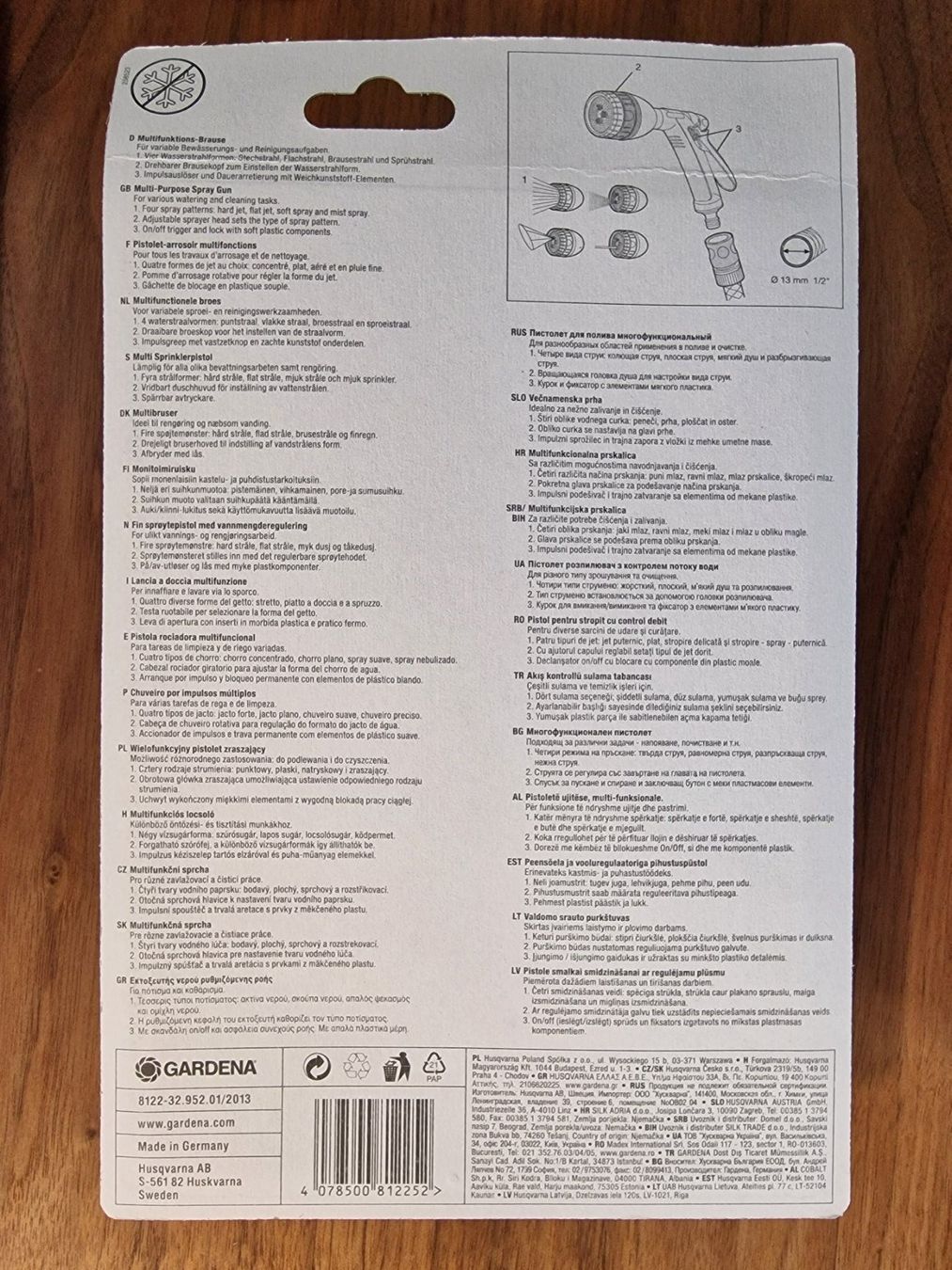 Gardena Bewässern & Giessen: Classic Multifunktions-Brausen Gardena / 4 in 1 Brause – Neu und originalverpackt aus Zürich von  4