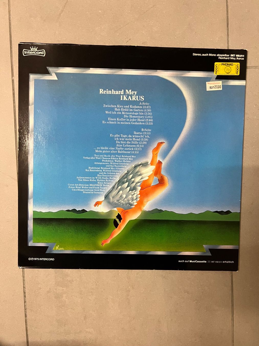 Schallplatten: Schallplatte / Reinhard Mey / Ikarus – Gebraucht aus Freidorf TG von sarotiko 1