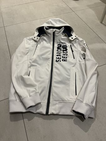Camp David Softshell Jacke, Weiss, Gr. M/L, Top Zustand!