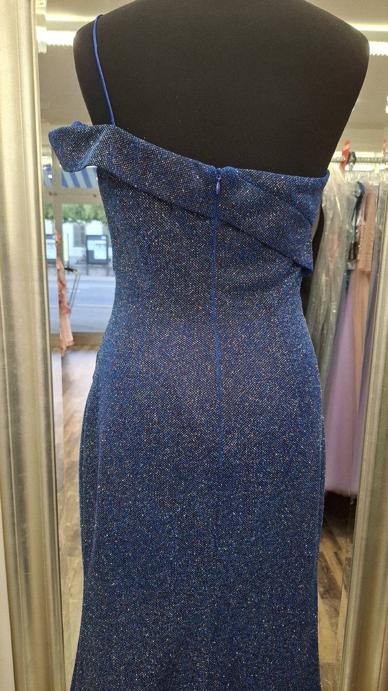 Kleider: Abendkleid Blau Glitzer  – Neu (gemäss Beschreibung) aus Uster von VMT. 4