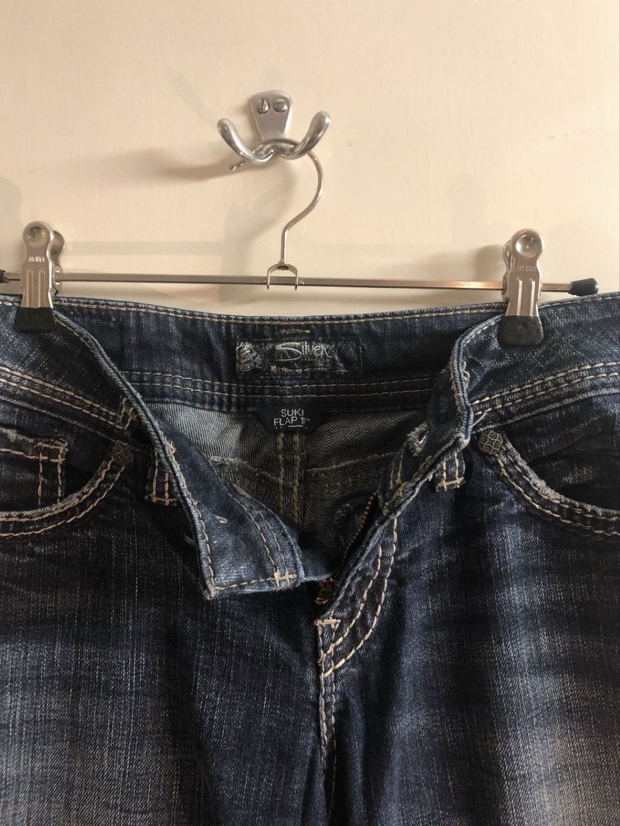 Jeans: 2000s Silver Jeans Bootcut y2k low waist – Usato da Mauren venduto da mar8612 2