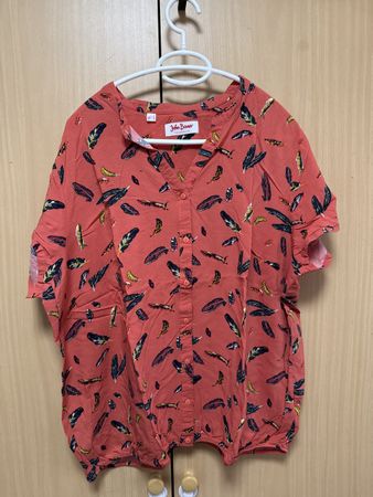 John Baner Bluse Viskose Gr. 50 sommerlich leicht