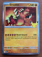 Pokemon Groudon Holo 30 Jahre (Versand gratis)