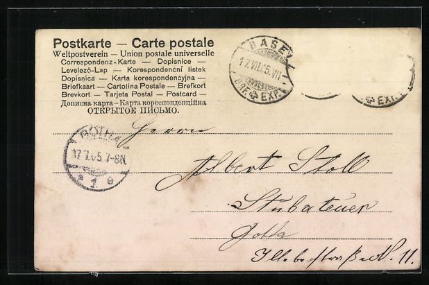 Cartoline postali: Binningen, Ortsansicht aus der Vogelscha – Usato da Berlin venduto da bartko-reher 1