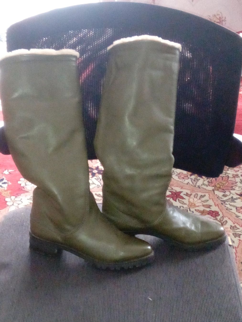 Scarpe da donna: Schöne, hochwertige Lammnappalederstiefel mit Lammfellfutter – Nuovo (secondo la descrizione) da Zürich venduto da Mitzi6