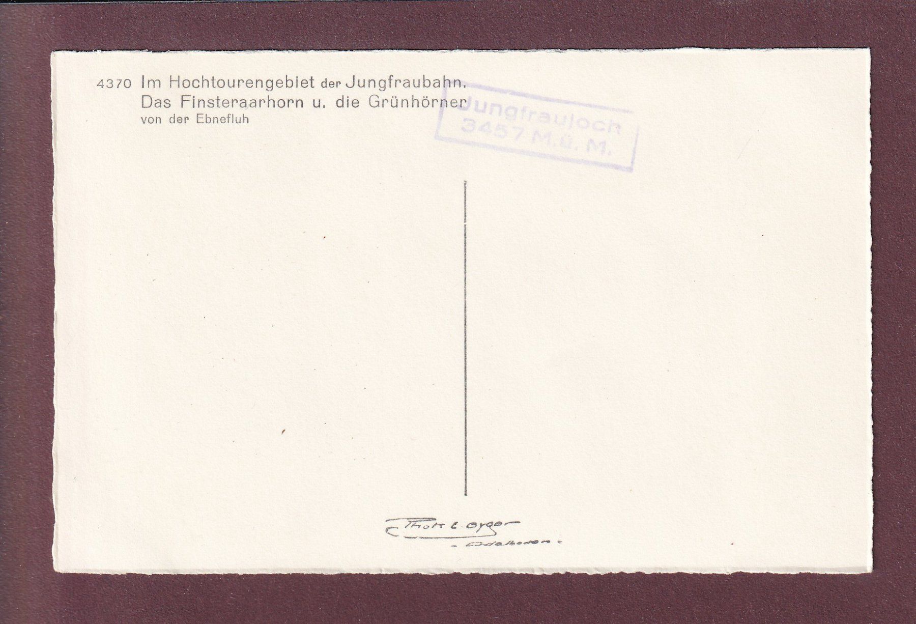 Cartes postales: FINSTERAARHORN - Grünhörner – D'occasion à Pully par nicecards 1