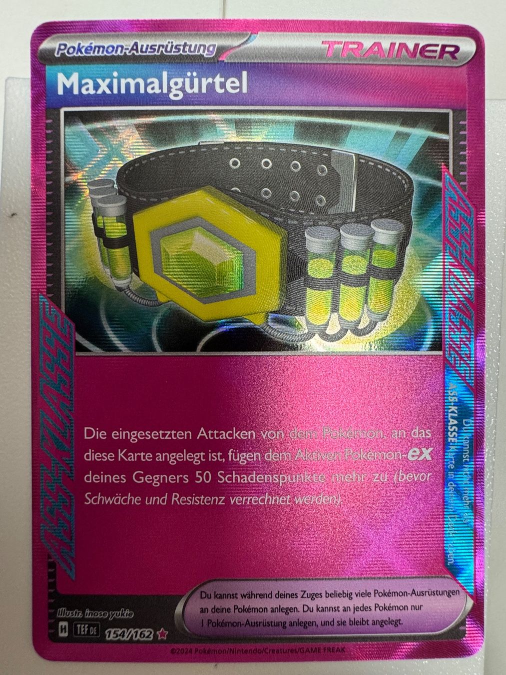 Pokémon Cartes à collectionner: Maximalgürtel | ACE SPEC | Reverse Holo | 154/162 – Neuf (Voir description) à Bassersdorf par ero_9zp9