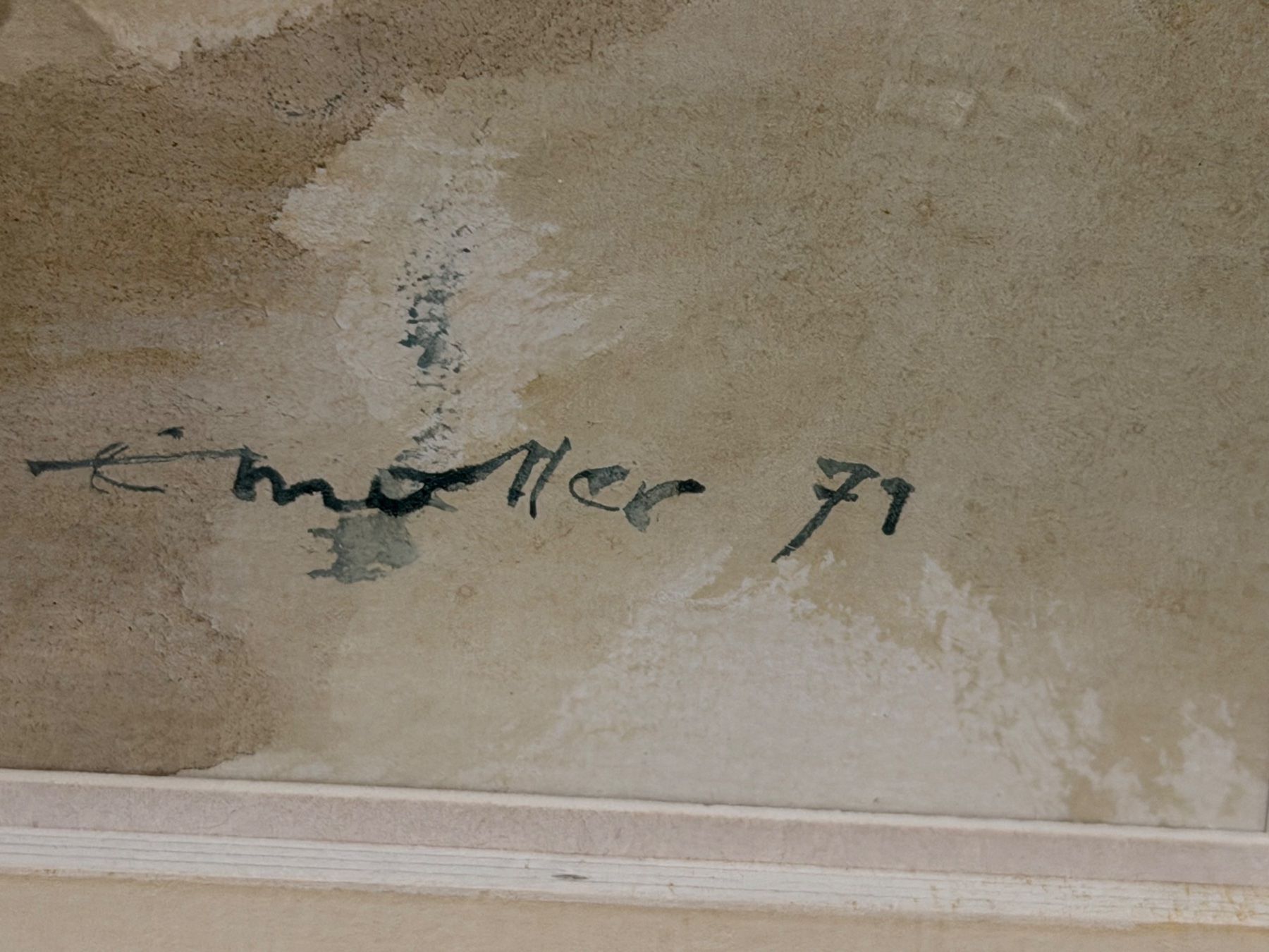 Gemälde: Müller E. 1971 signiert Original Gemälde – Gebraucht aus Basel von PAUL_ART 5