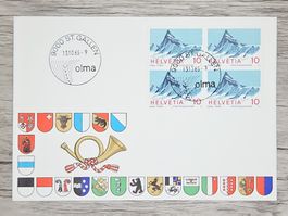 CL17 Enveloppe + Timbre Suisse 1965