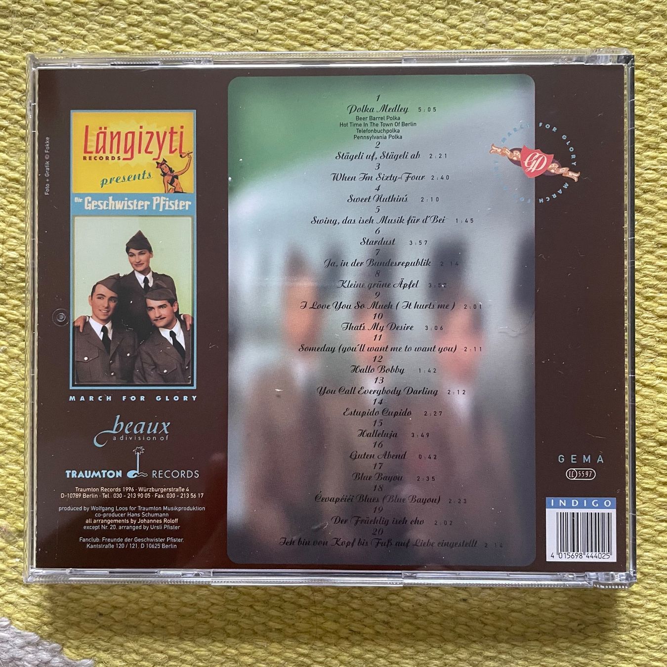CD: DIE GESCHWISTER PFISTER-MARCH FOR GLORY – Usato da Rorschacherberg venduto da CD-Roli 1
