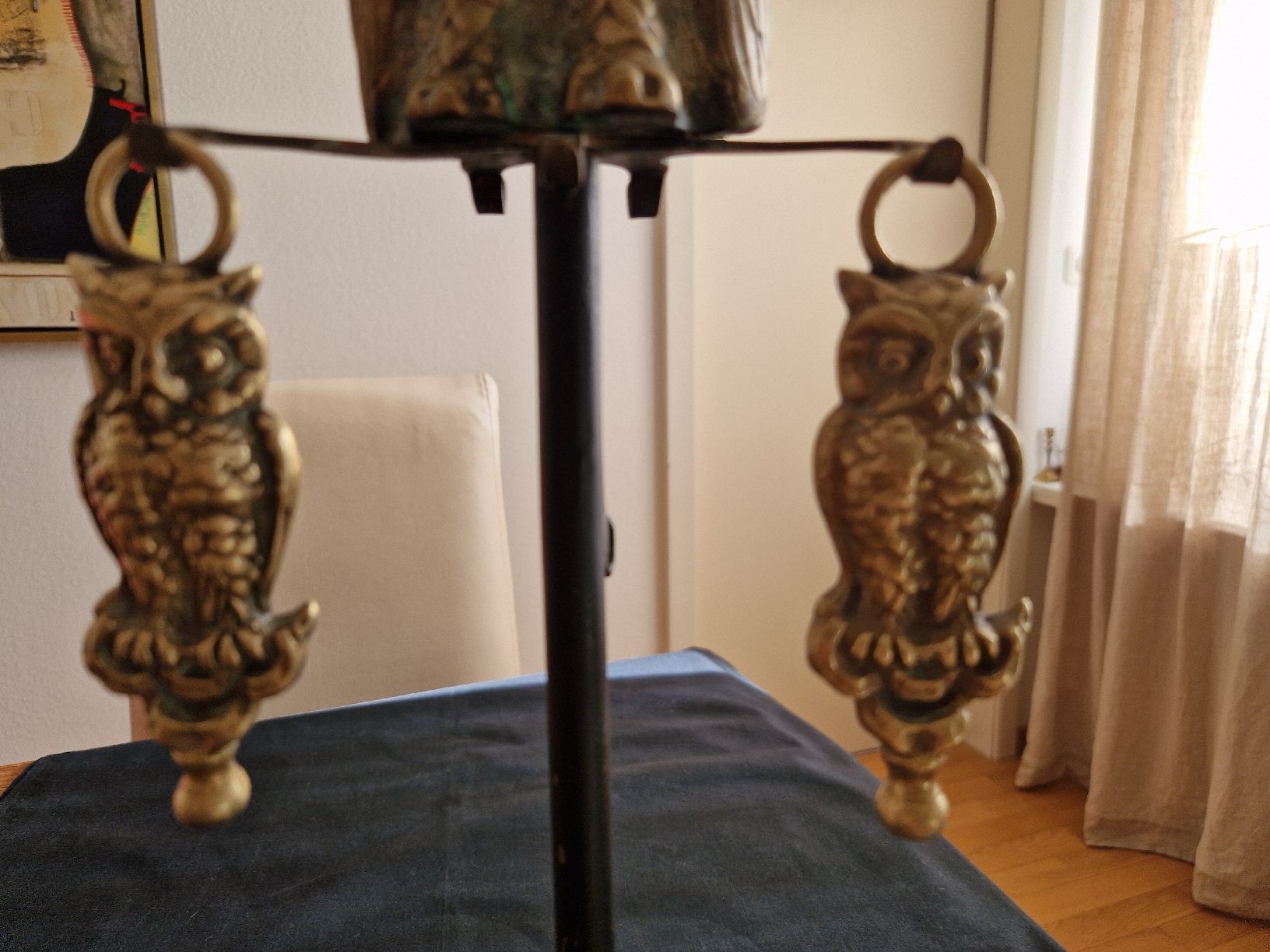 Statuette: Eule 1x gross, 2x klein aus Messing mit Ständer – Usato da Fislisbach venduto da mka_km8f 2