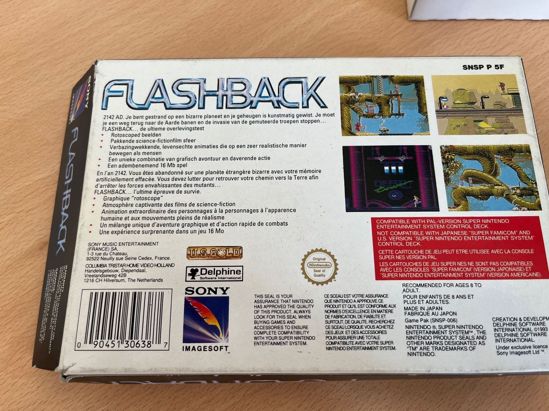 Giochi: Jeu Super Nintendo Flashback complet avec sa boîte – Usato da Thônex venduto da DEEDLE 3