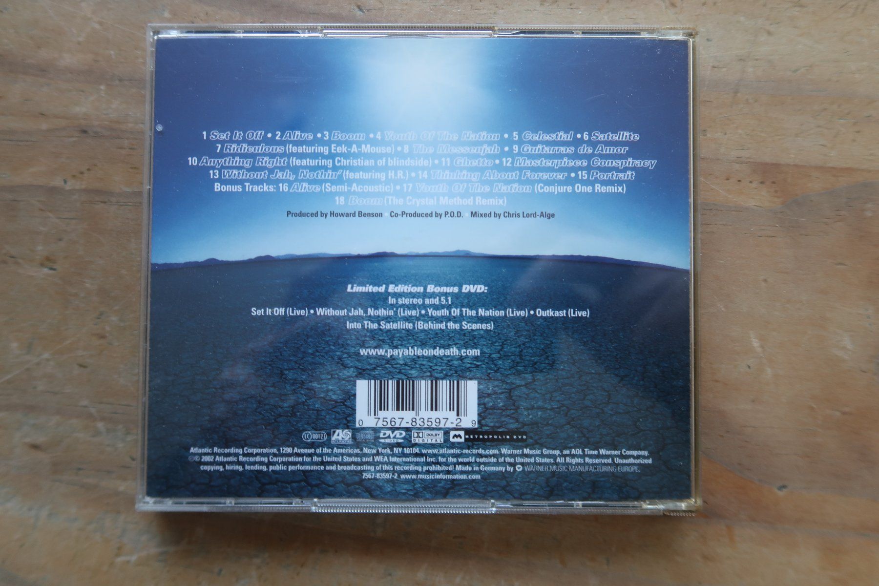 CD: P.O.D. - SATELLITE - mit BONUS DVD – Usato da Basel venduto da Patiscat 1