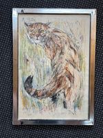 Lithografie / Katze von FRITZ HUG 1970       (ID M459)
