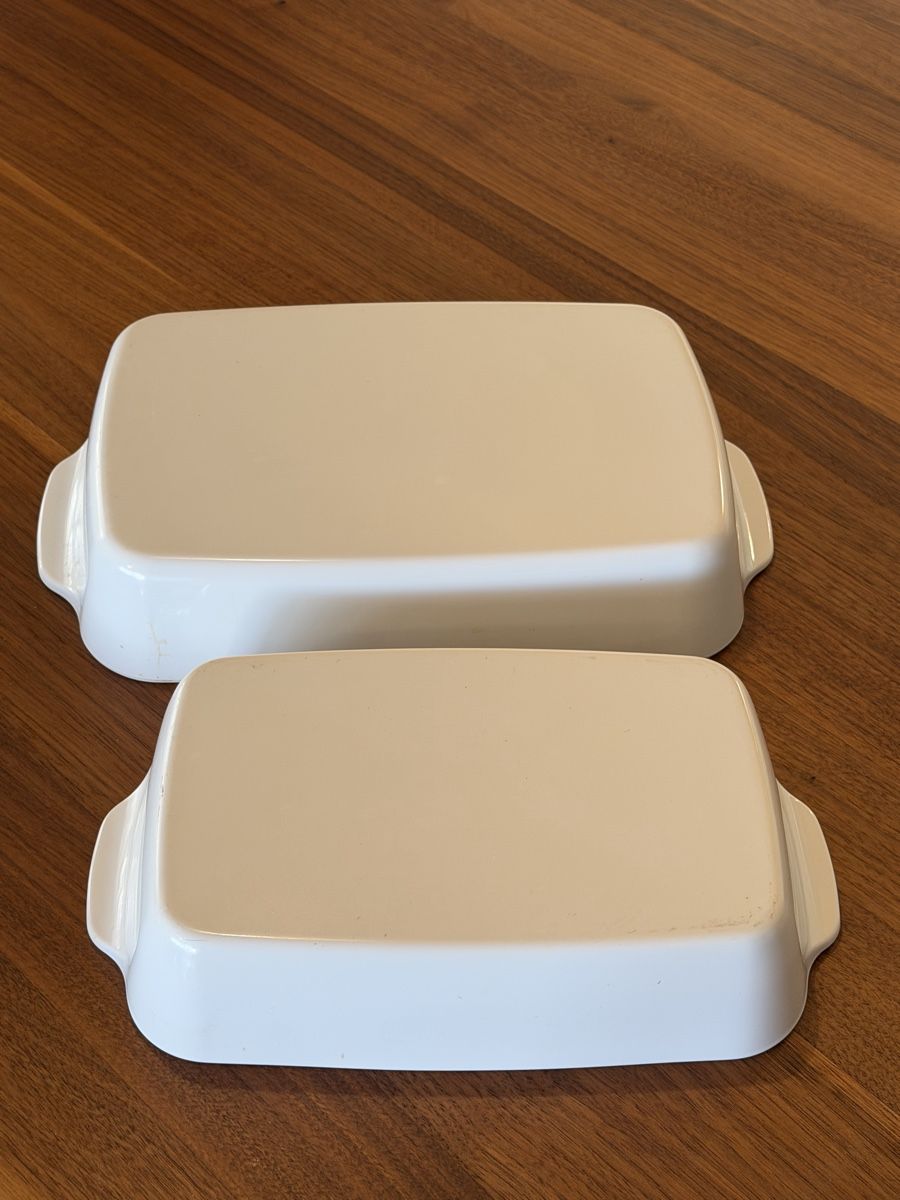 Geschirrsets: 2x Baking dishes white ceramic rectangular – Gebraucht aus Erlenbach ZH von topchick 2