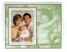 Block "Lady Diana". Niue.