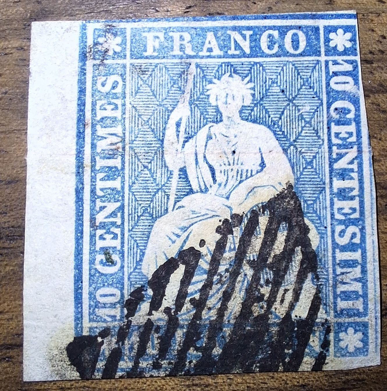 Tutti i francobolli: Strubel 23E Kat. 600.- – Usato da Balgach venduto da SIMEON27