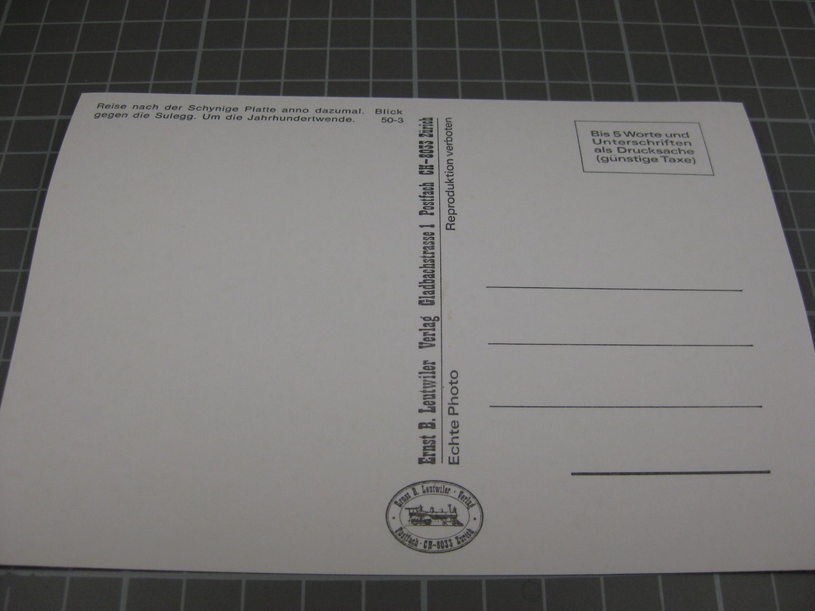 Cartoline postali: AK Bahn zur Schynigen Platte – Nuovo (secondo la descrizione) da Malters venduto da Marosko 1