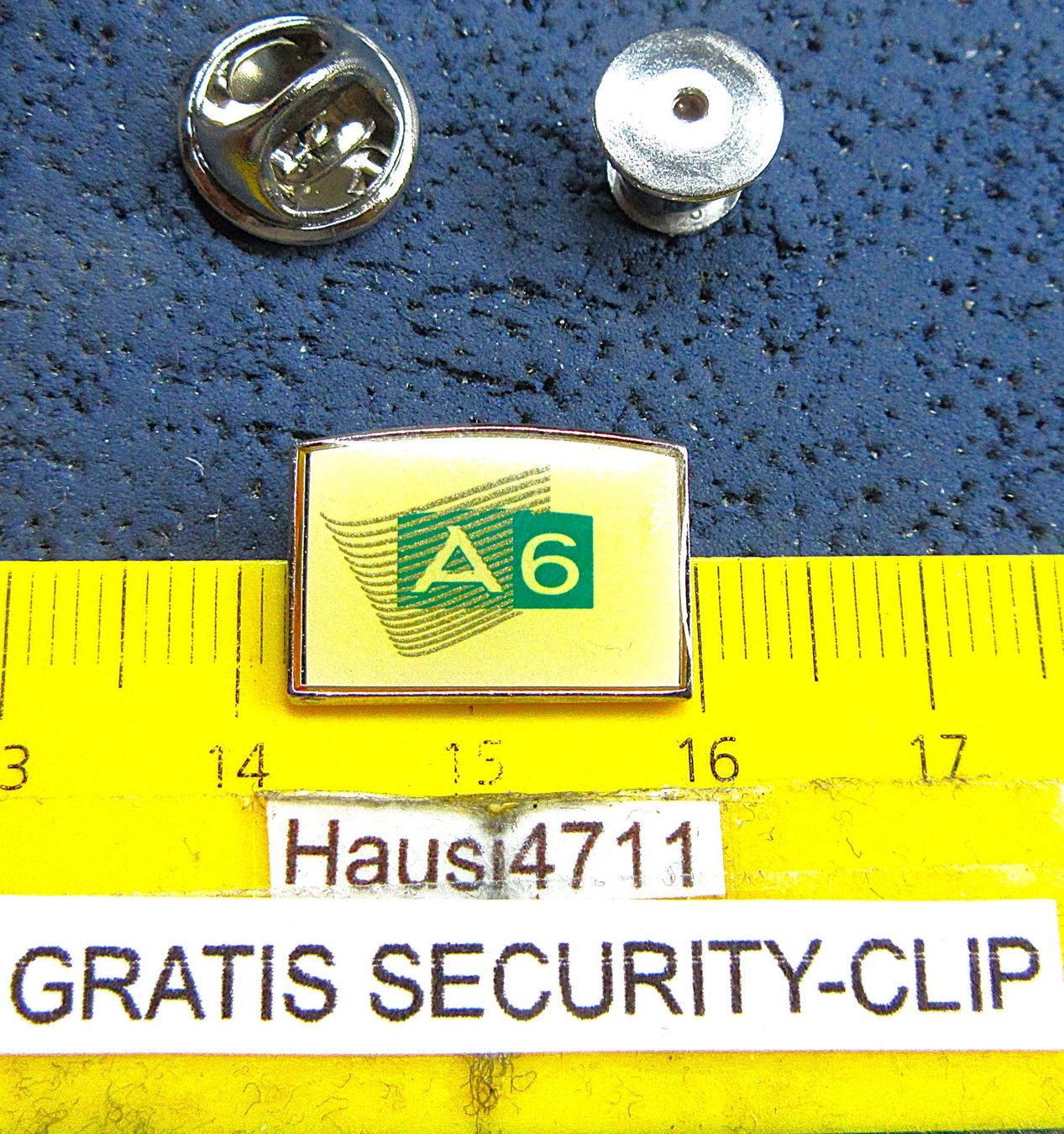 Audi Placchette & Badge: AUDI A6 AUTO LOGO PIN GLASIERT MIT SECURITY-CLIP – Usato da Ettingen venduto da Hausi4711
