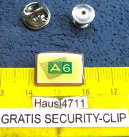 AUDI A6 AUTO LOGO PIN GLASIERT MIT SECURITY-CLIP