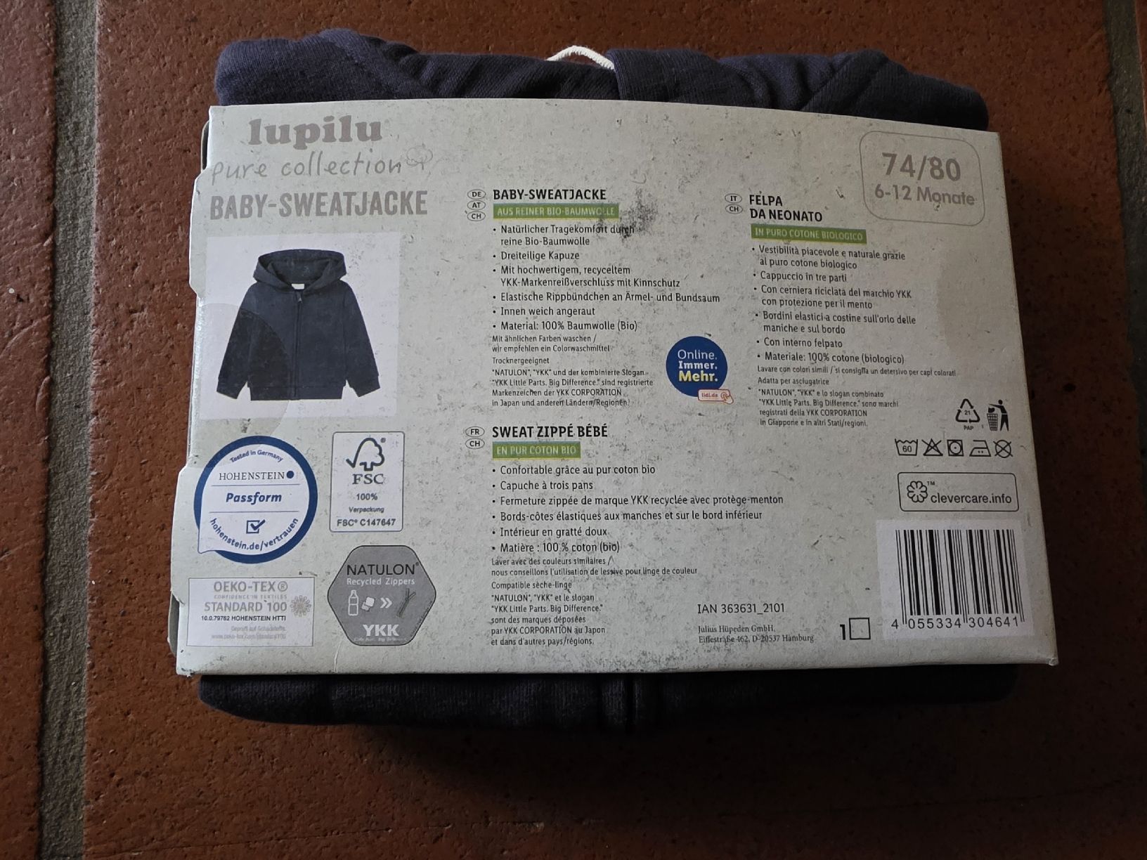 Lupilu Giacche & Cappotti: Baby Sweatjacke Gr 74-80 – Nuovo e nell'imballaggio originale da Bäriswil BE venduto da Simon_Kreativwelt 1