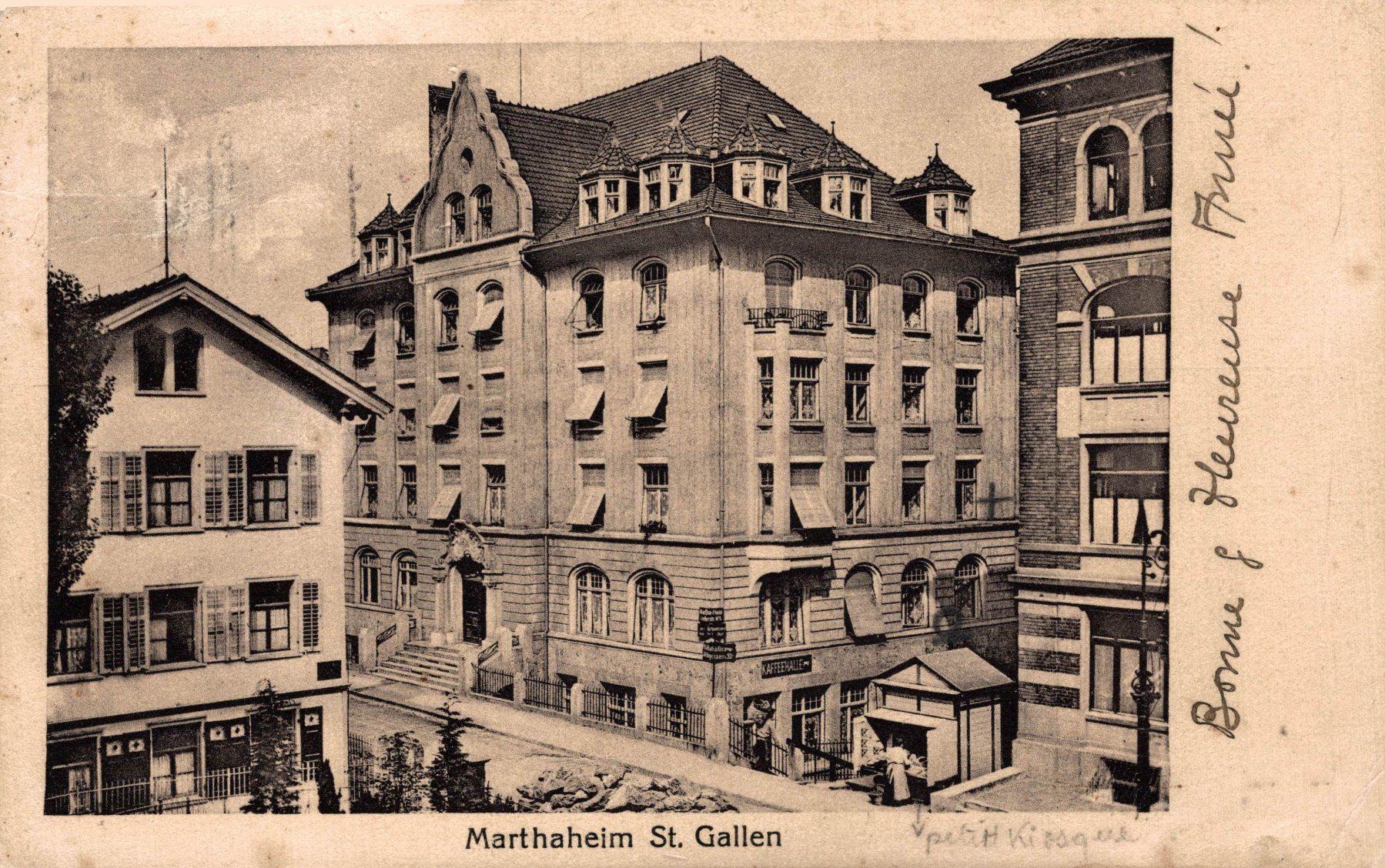 Ansichtskarten: Marthaheim, St. Gallen – Gebraucht aus Bronschhofen von Astore