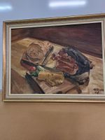 Gemälde Öl auf Holz Signiert