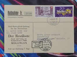 CL26 Carte Postale + Timbre Suisse 1949