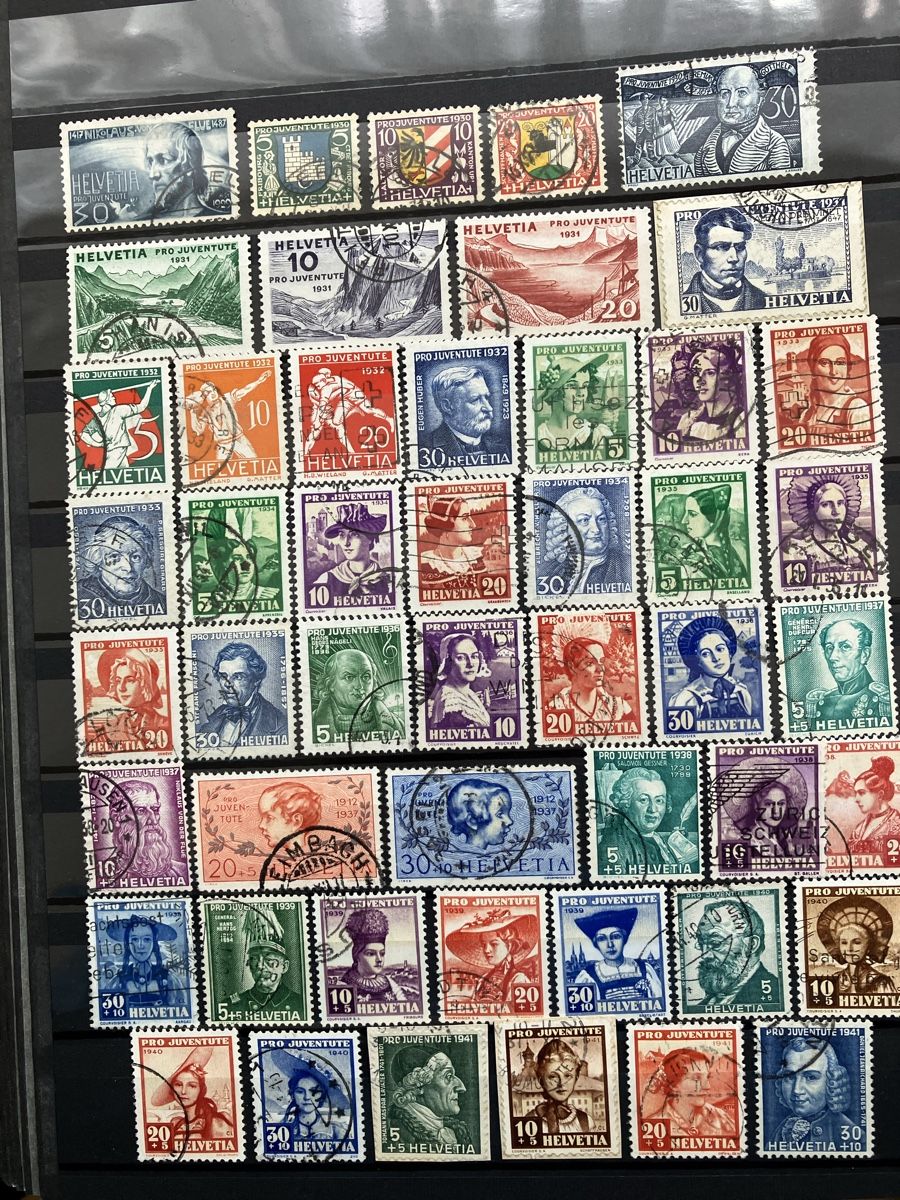 Tutti i francobolli: Schweiz PJ - 1954 3s – Usato da Cham venduto da Diablo1232 1