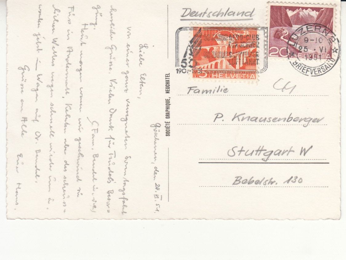 Cartes postales: Andermatt 1951 – D'occasion à Bürglen TG par StampGraf 1