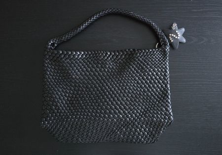 Moderne Flechttasche / Hobo Bag mit Innentasche