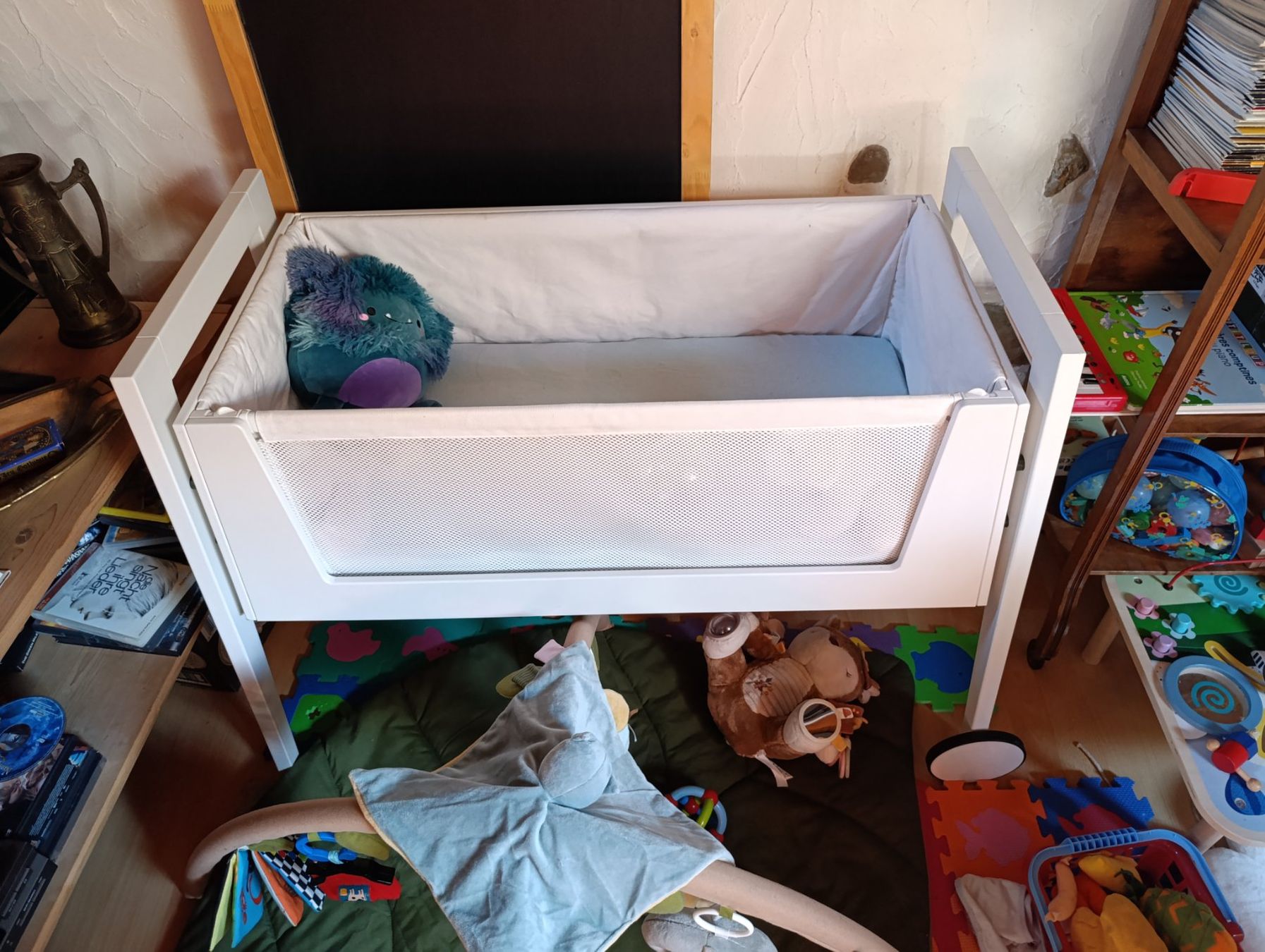 Leander Letti: Leander Linea side-by-side Beistellbett weiss – Usato da Fribourg venduto da antik_und_selten